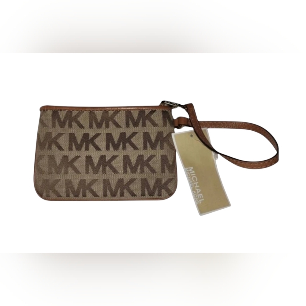 Michael Kors Jet Set Jacquard Signature Wristlet NEW